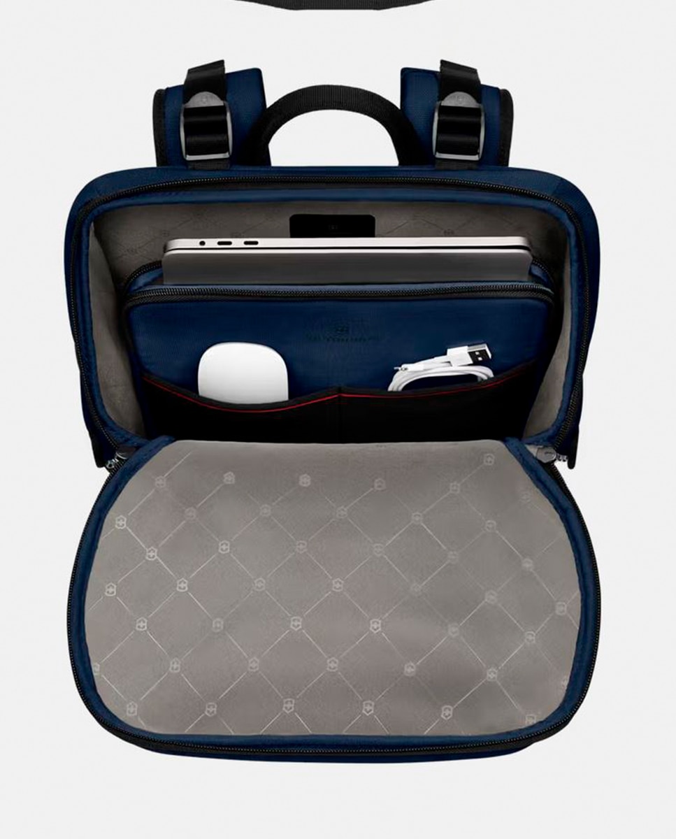 Mochila Média 22 Litros de Poliéster Commuter Azul-10