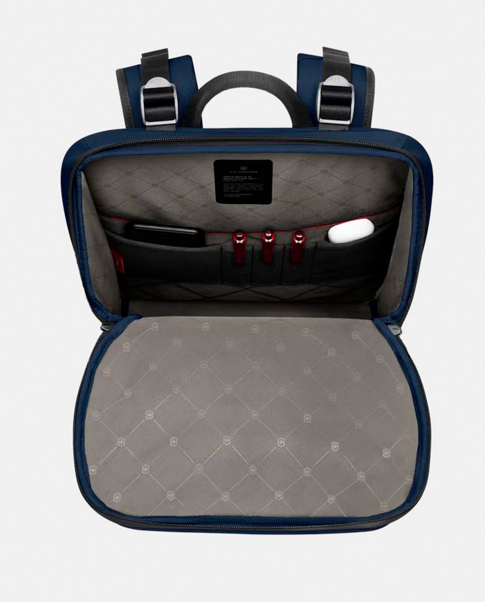 Mochila Média 22 Litros de Poliéster Commuter Azul-11