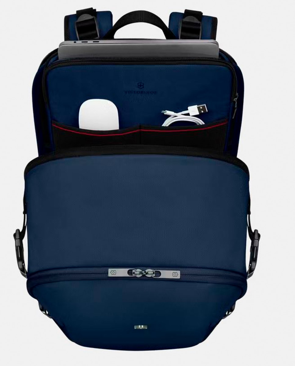 Mochila Grande 32 Litros de Poliéster Traveler Azul-14