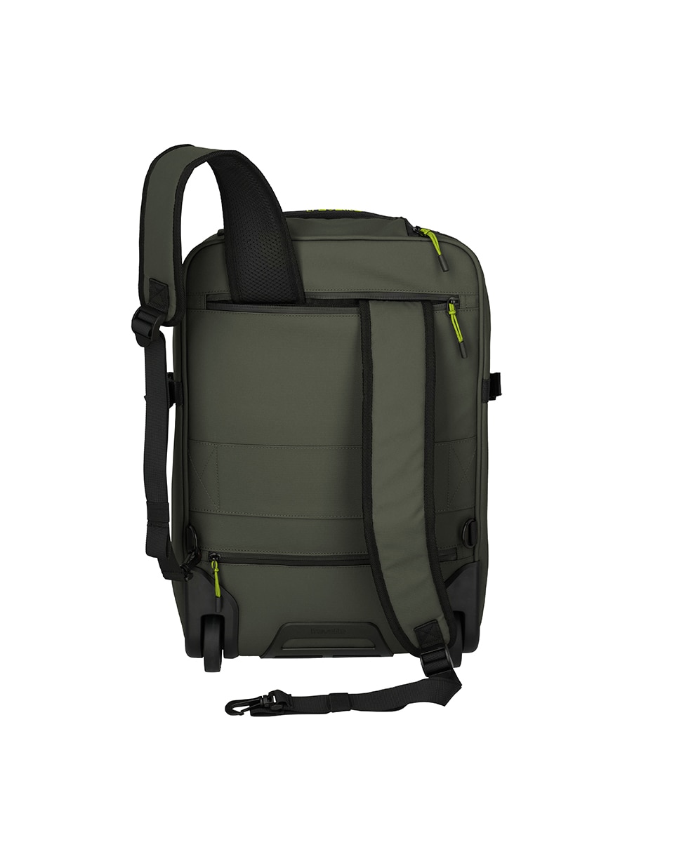 Trolley-Mochila em Poliéster - 27 L Caqui-4