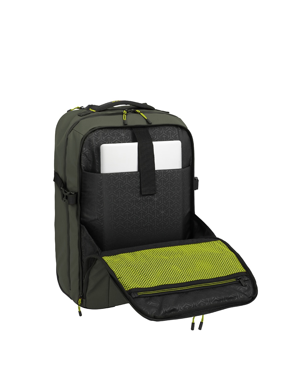 Trolley-Mochila em Poliéster - 27 L Caqui-6
