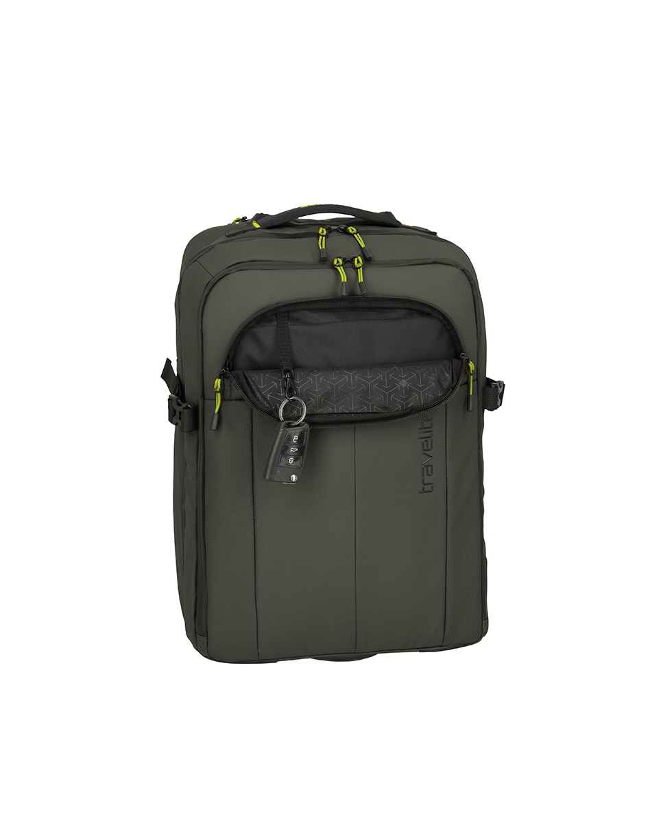 Trolley-Mochila em Poliéster - 27 L Caqui-8