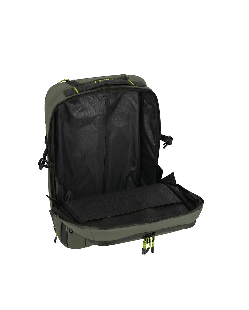 Trolley-Mochila em Poliéster - 27 L Caqui-9
