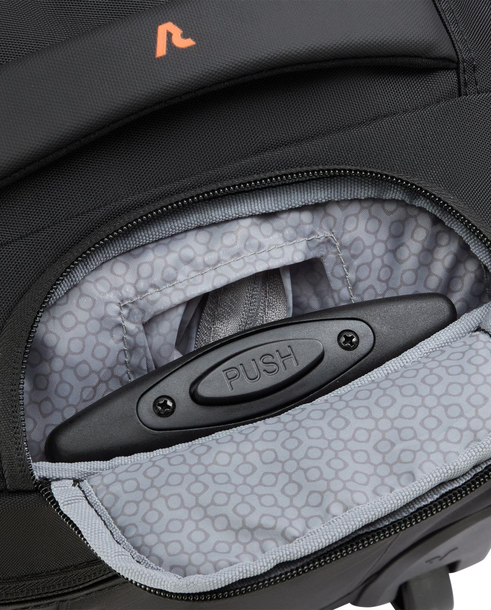 Mochila Trolley de Cabine em Nylon e Poliéster - 24 L Preto-6