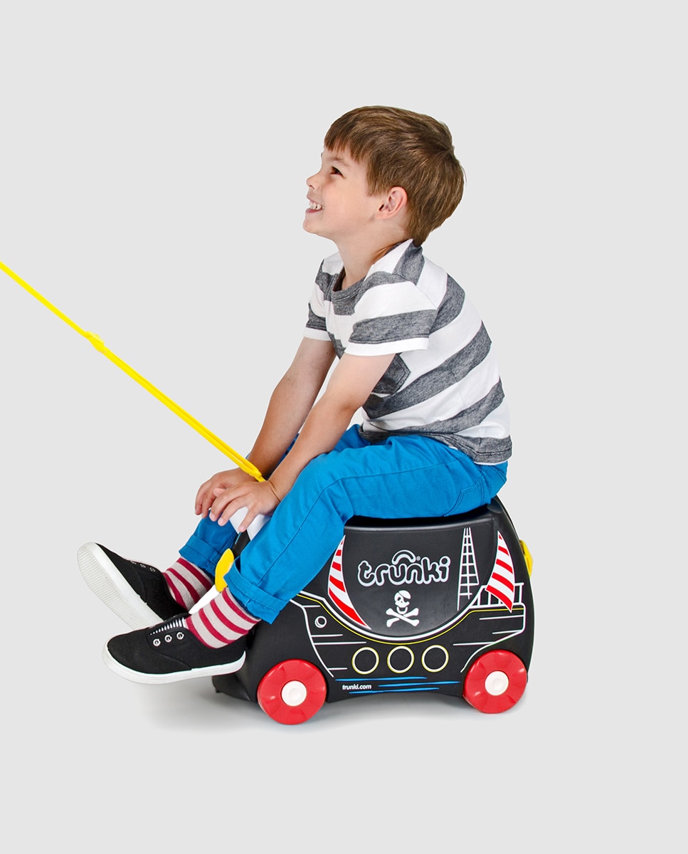 Trolley infantil PEDRO PIRATA, rígido preto, com capacidade para 18 L Preto-2
