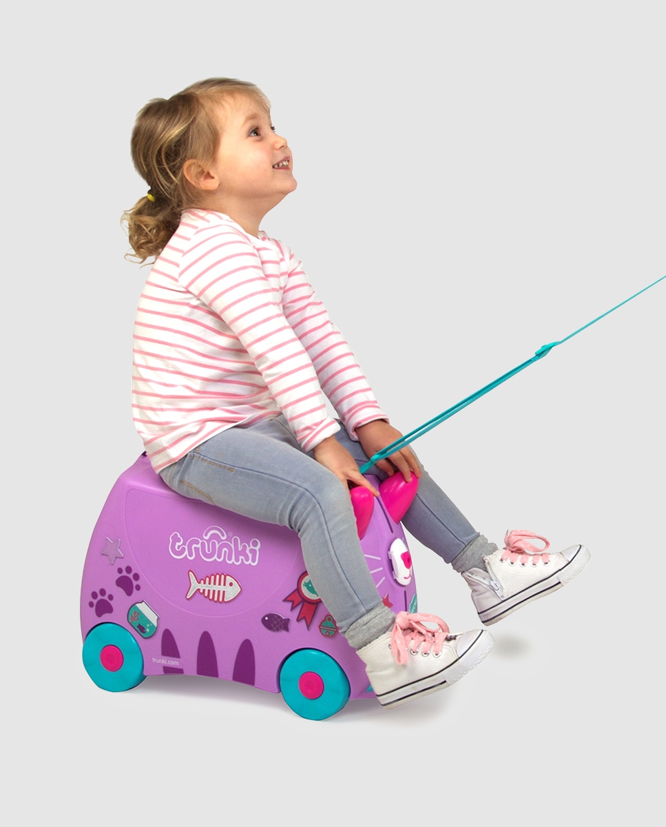 Trolley infantil Cassie, A Gatinha rígido rosa, com capacidade para 18 L Rosa-4