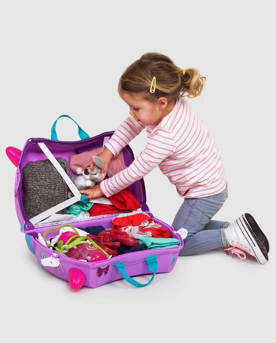 Trolley infantil Cassie, A Gatinha rígido rosa, com capacidade para 18 L Rosa-5