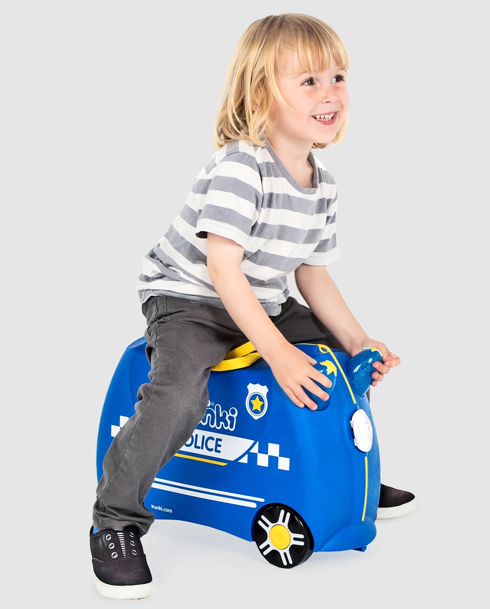 Trolley infantil Percy, O Polícia, rígido azul-marinho, com capacidade para 18 L Azul-marinho-4
