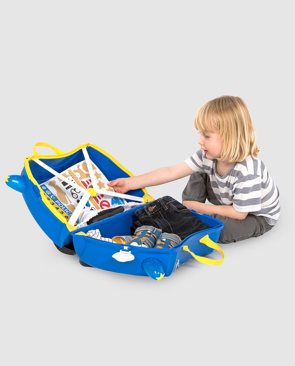 Trolley infantil Percy, O Polícia, rígido azul-marinho, com capacidade para 18 L Azul-marinho-6