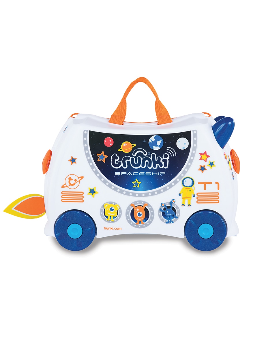 Trolley infantil SKYE AERONAVE rígido branco, com capacidade para 18 L Branco-2
