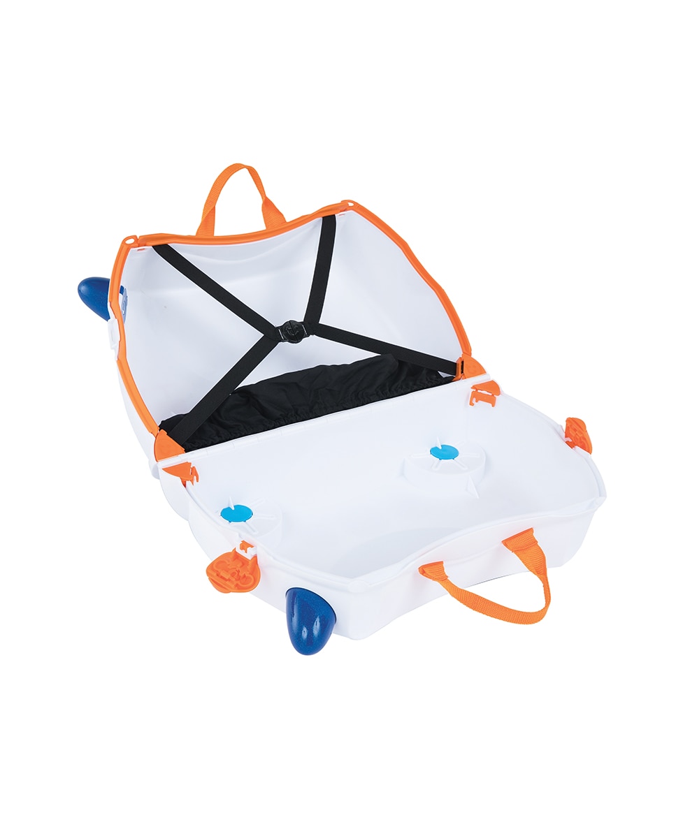 Trolley infantil SKYE AERONAVE rígido branco, com capacidade para 18 L Branco-3