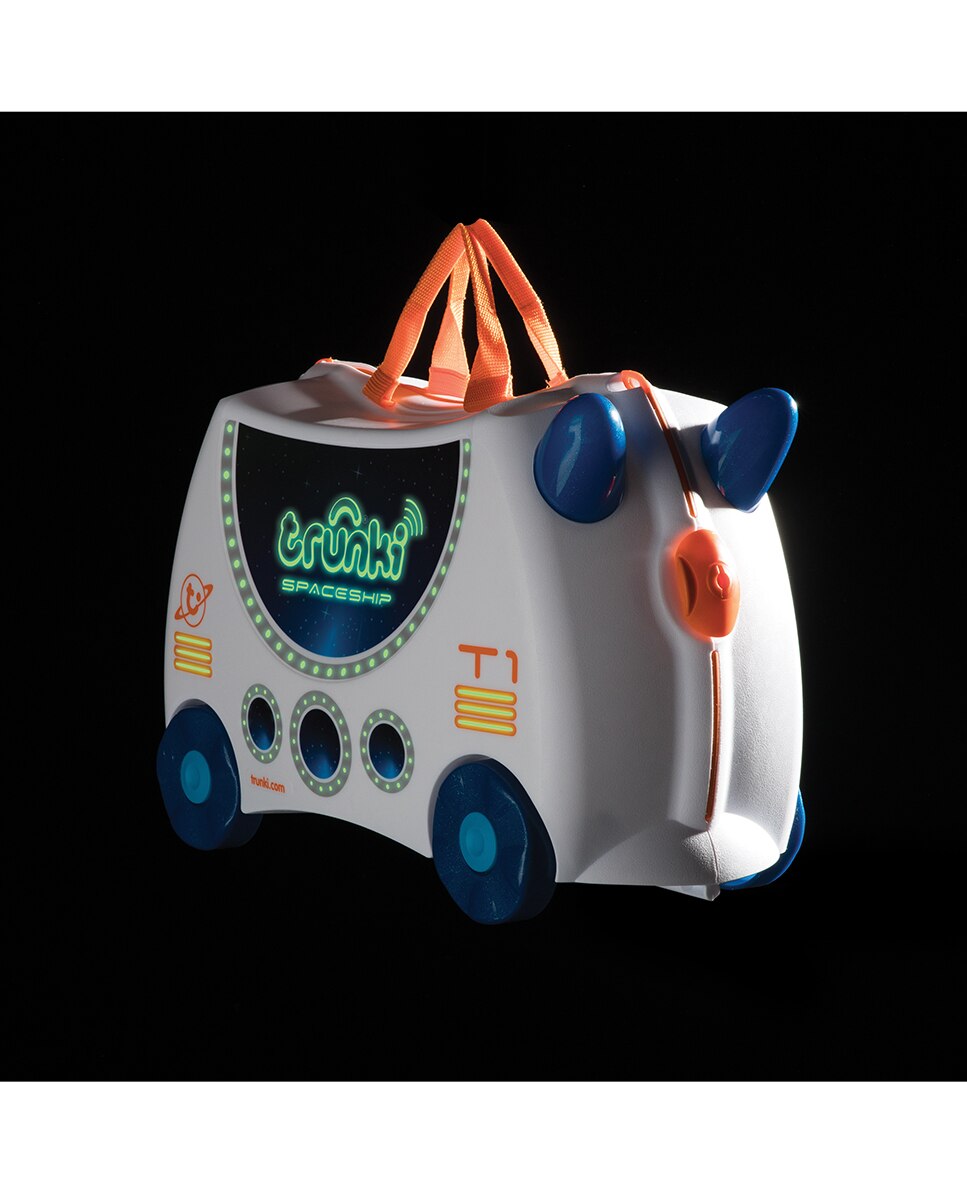 Trolley infantil SKYE AERONAVE rígido branco, com capacidade para 18 L Branco-4