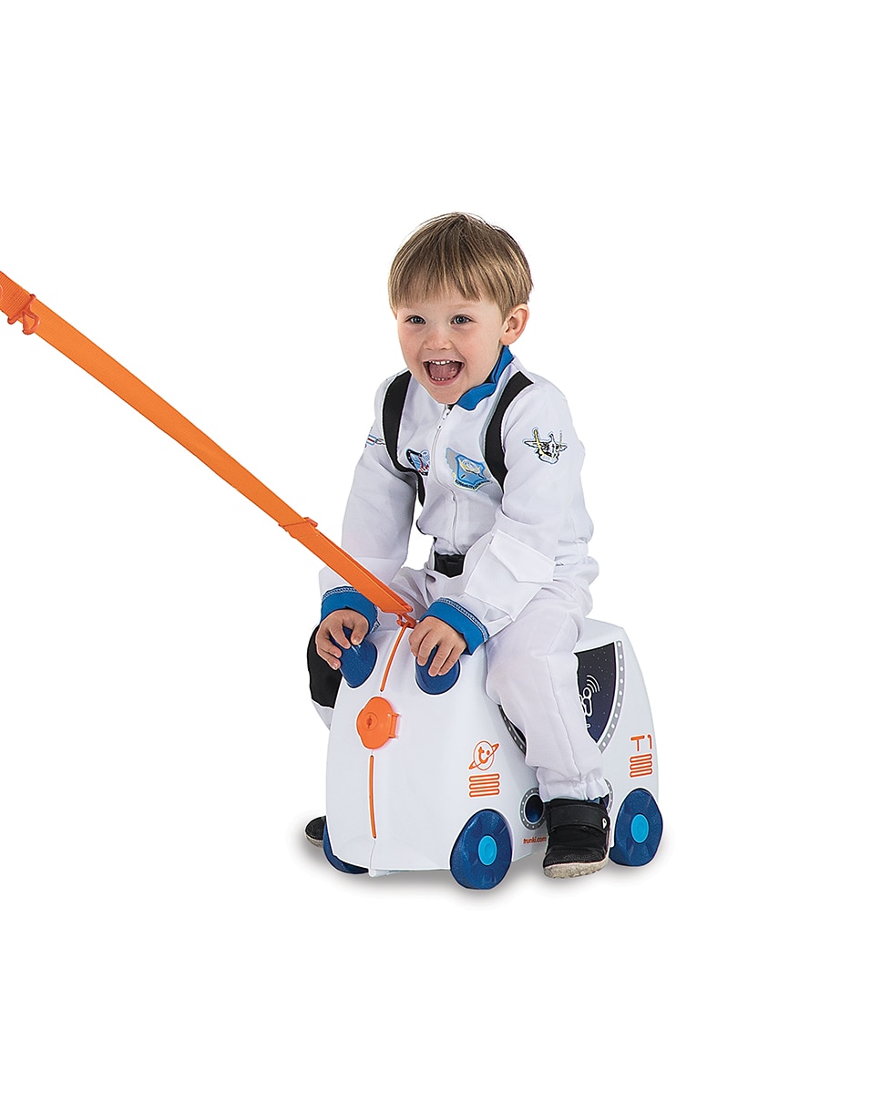 Trolley infantil SKYE AERONAVE rígido branco, com capacidade para 18 L Branco-7