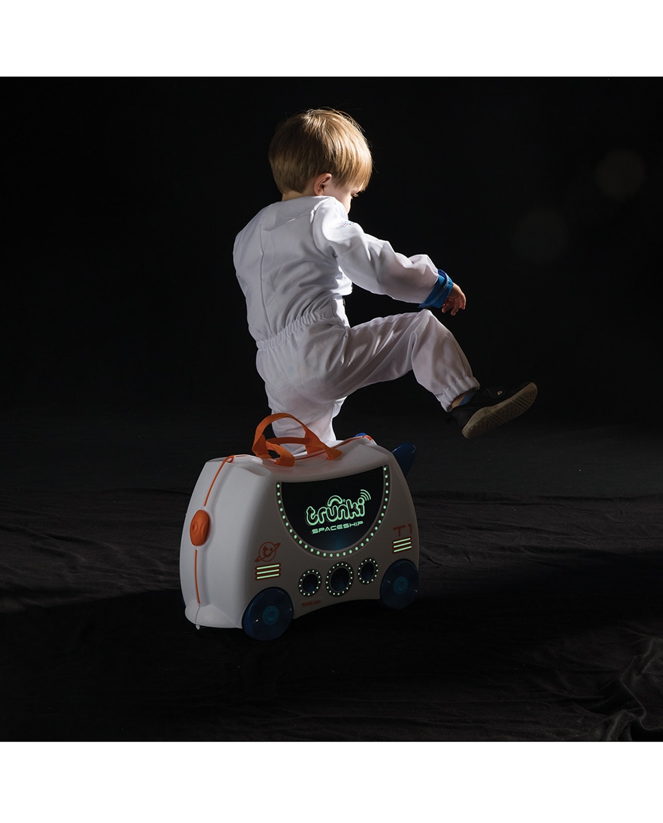 Trolley infantil SKYE AERONAVE rígido branco, com capacidade para 18 L Branco-8