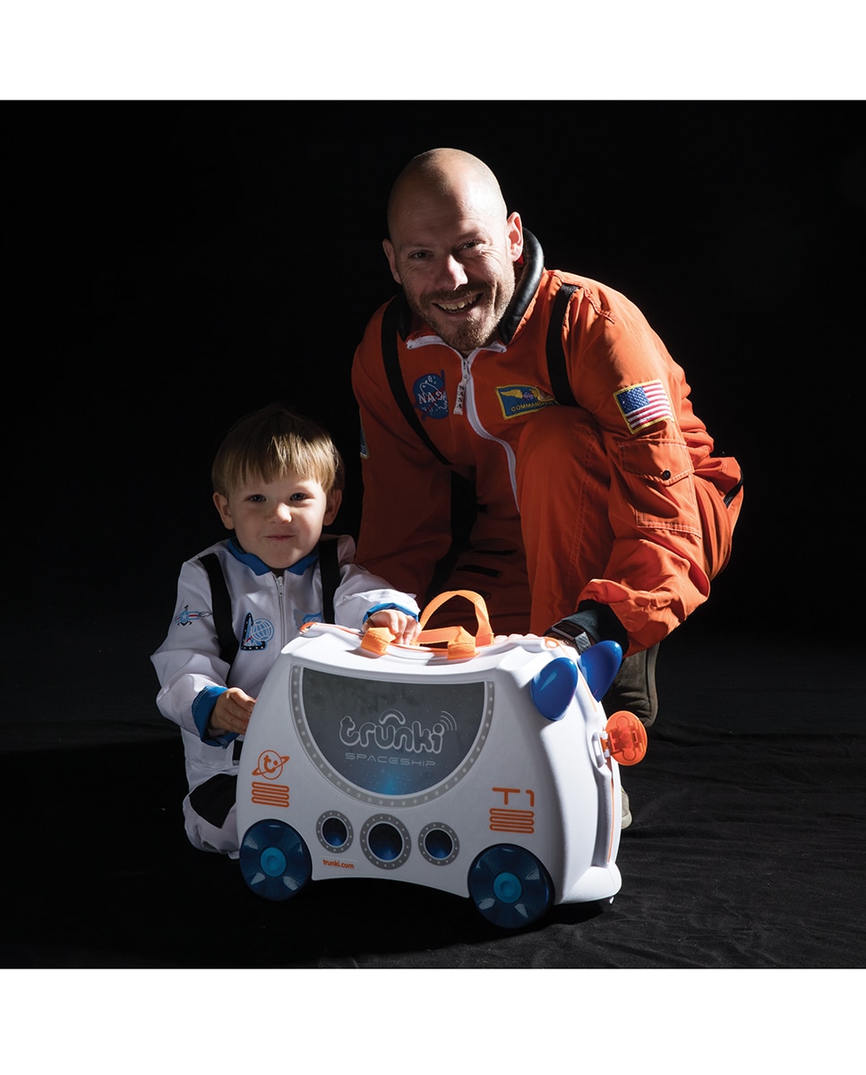 Trolley infantil SKYE AERONAVE rígido branco, com capacidade para 18 L Branco-9