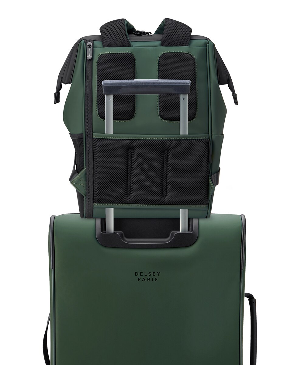 TURENNE SOFT Mochila con compartimento PC 14" - Delsey Paris - Rosa claro Verde-4