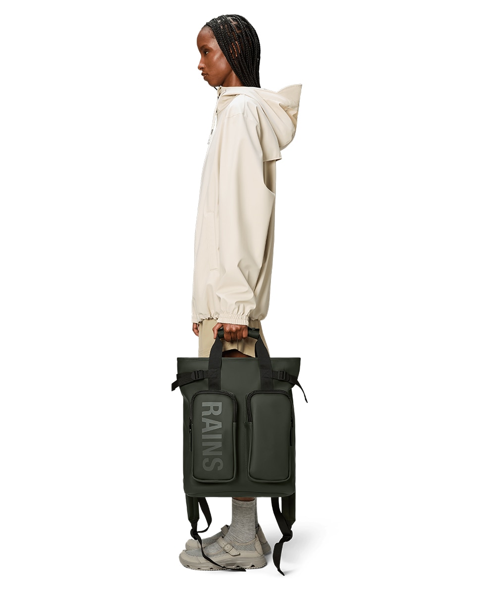 Mochila Tipo Tote Texel Impermeável Verde-escuro-6