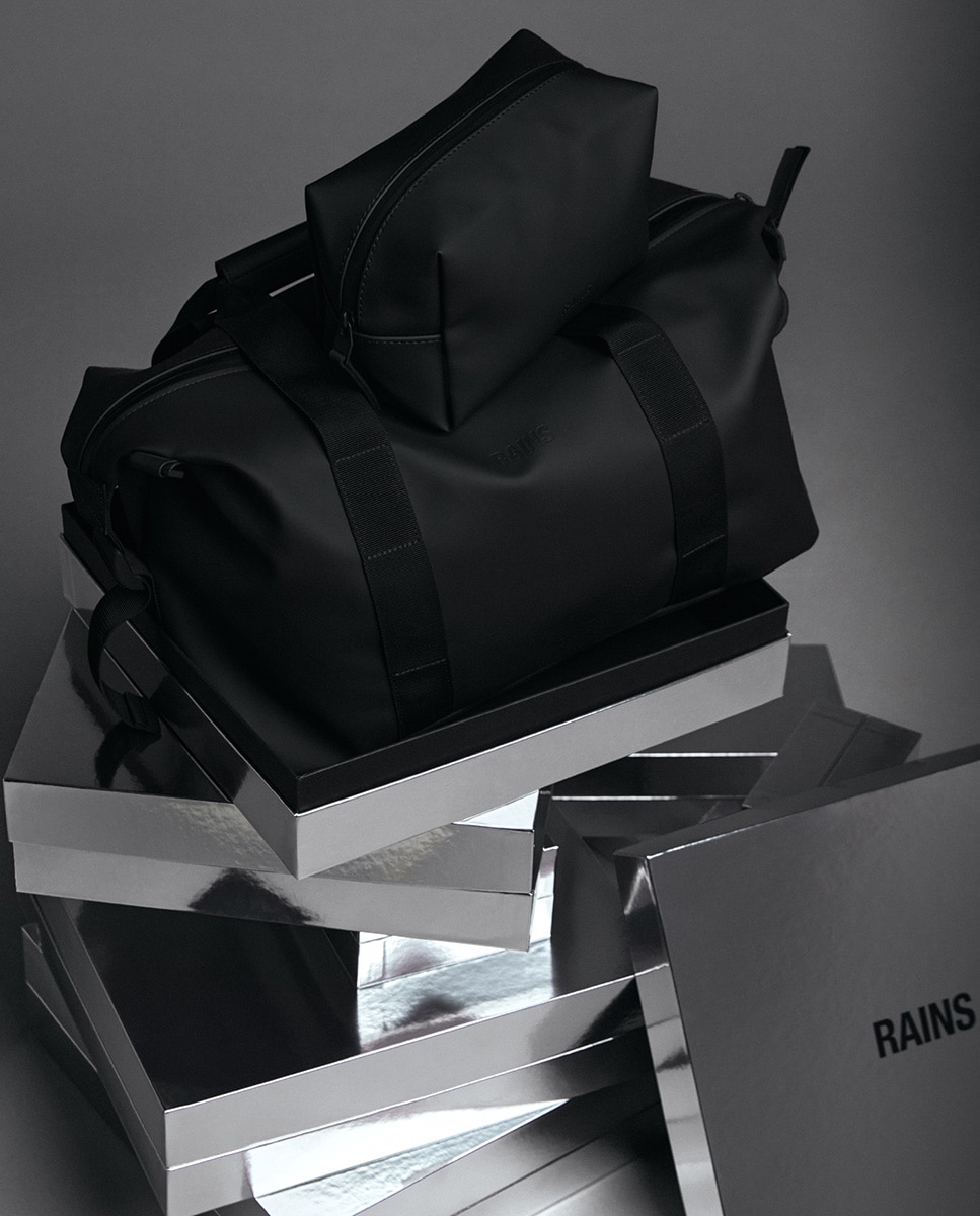 Weekend + Nécessaire Bundle Impermeável Preto-3