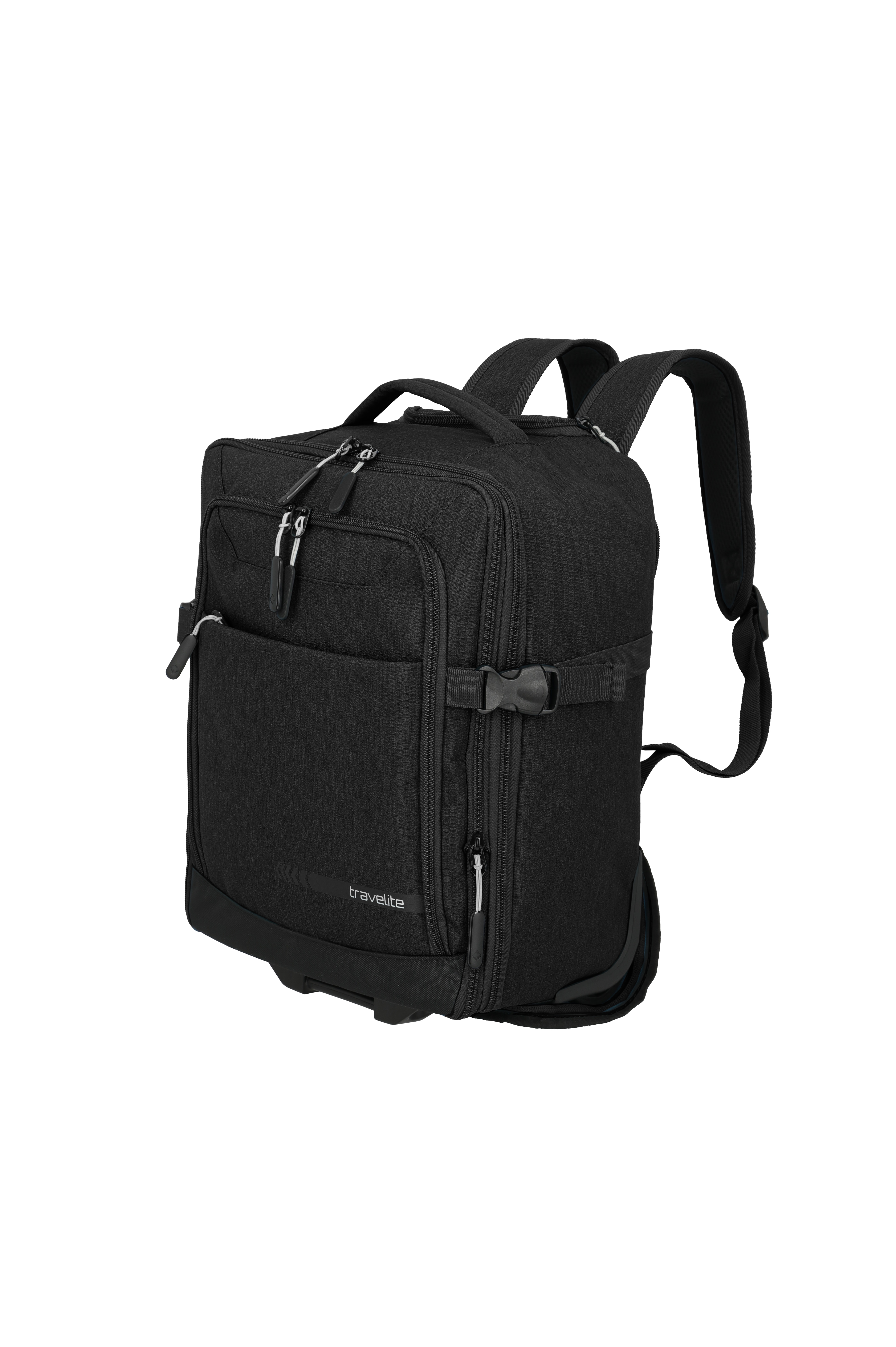 Trolley Tipo Mochila Underseat em Poliéster - 28 L Preto-2