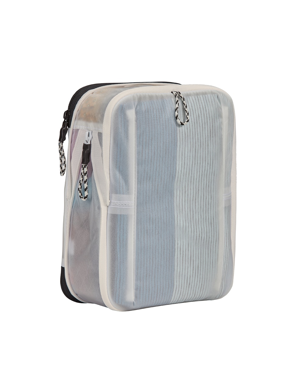 Bolsa para Roupa com Compressão Pequena em nylon - Branca Branco-7