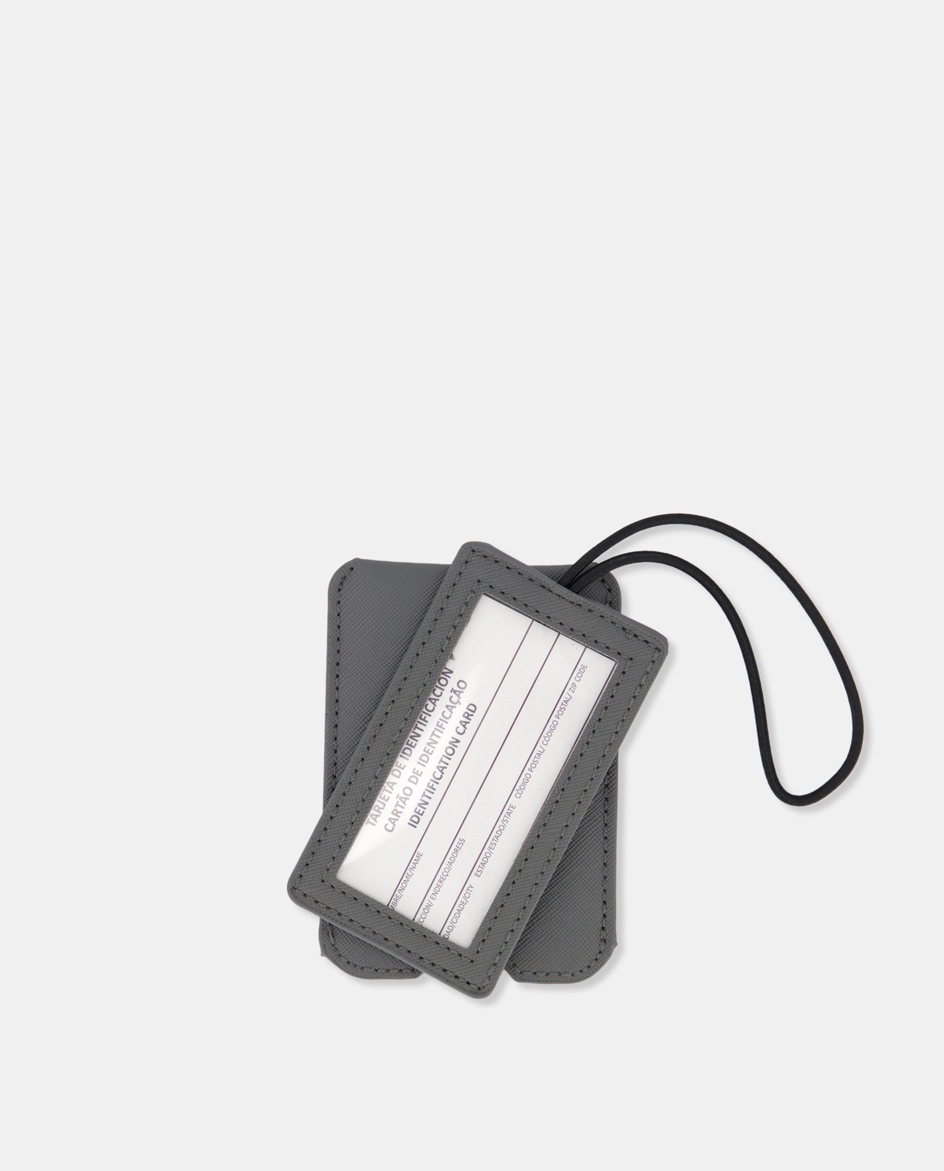 Porta-Cartões Identificador de Bagagem Cinzento-2