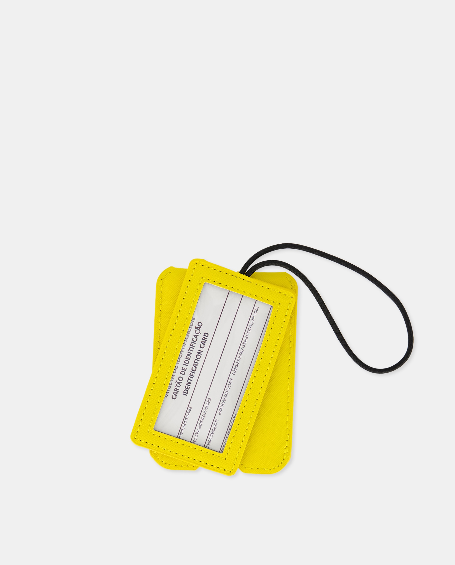 Porta-Cartões Identificador de Bagagem Amarelo-2