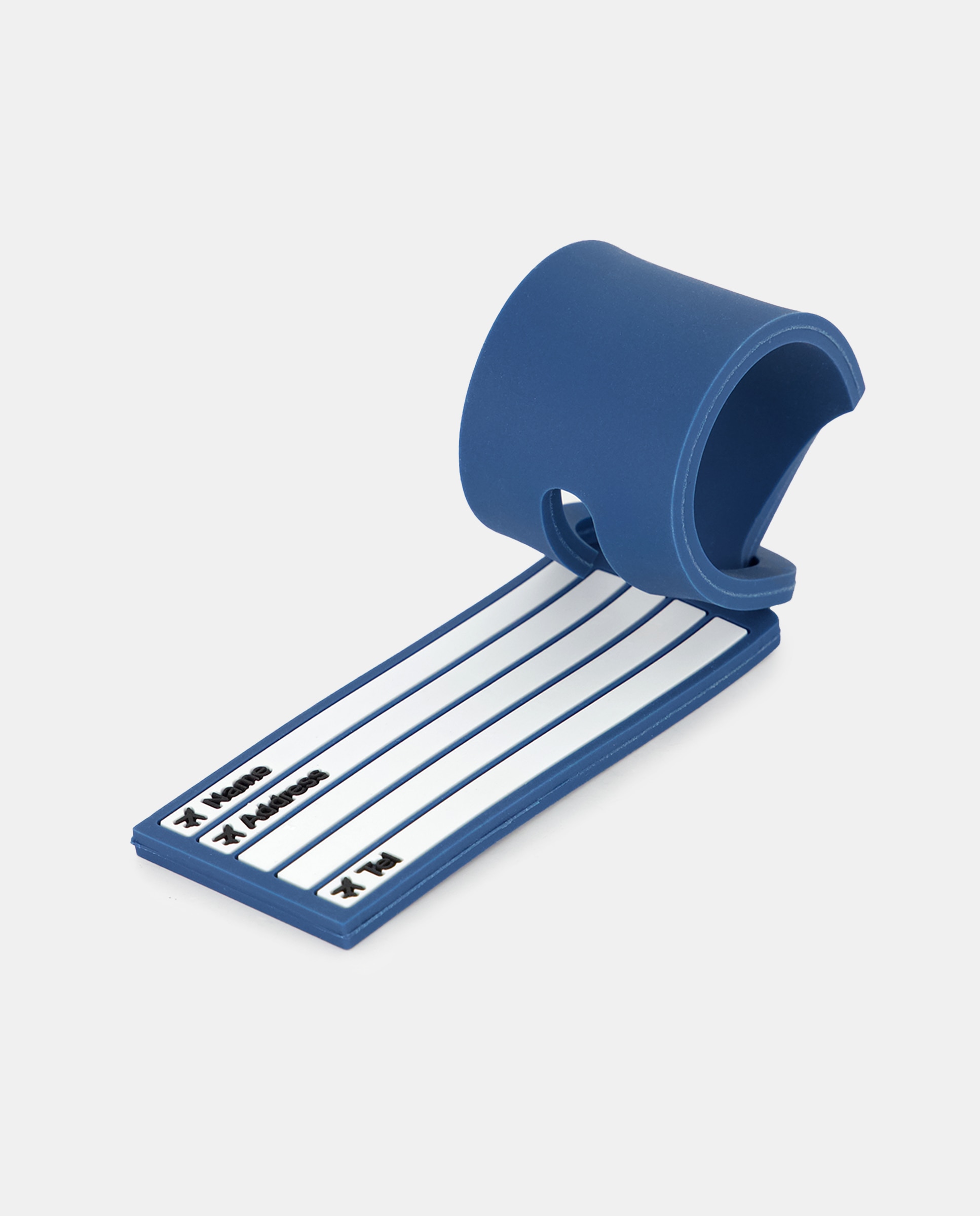 Porta-Cartões Identificador de Bagagem Azul-2