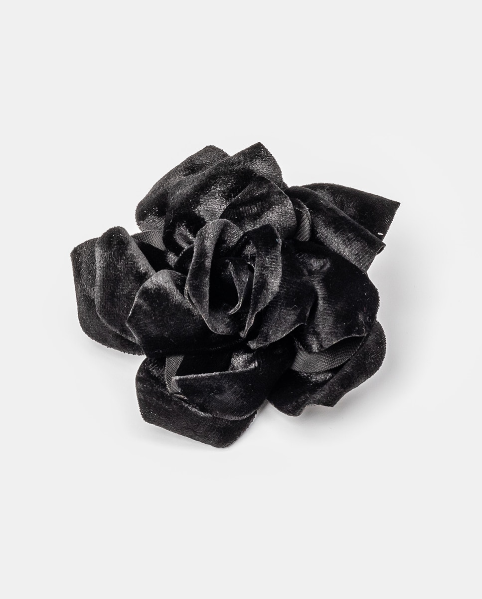 Imagen 0 de Clip pico-pato broche Rosa tercipelo Negro