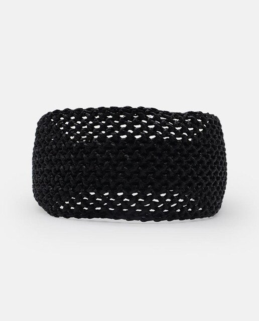 Diadema rafia negra