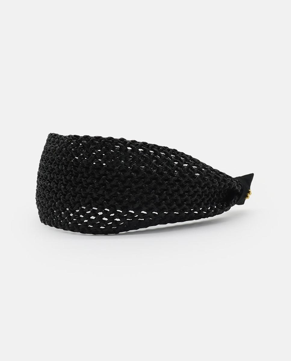 Bandolete de Ráfia - Preto Preto-2