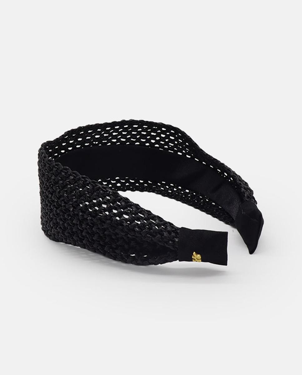 Bandolete de Ráfia - Preto Preto-3