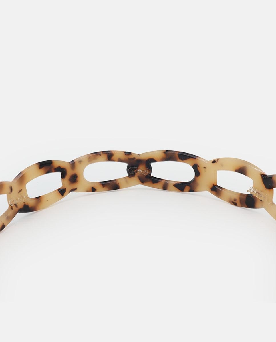 Imagen 3 de Diadema carey chain - Pressume - Beige Beige