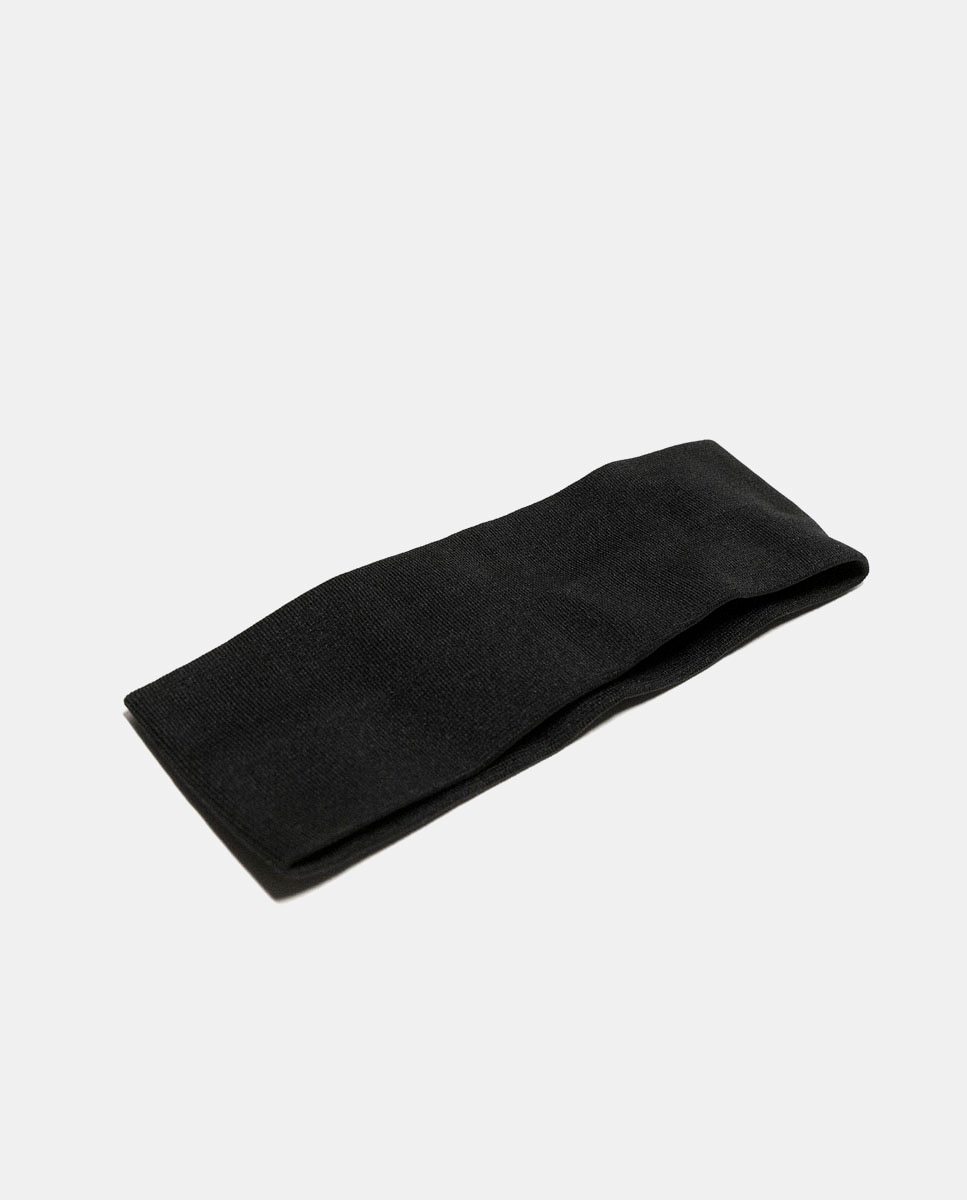 Fita de Cabelo Elástica - Preto Preto-1