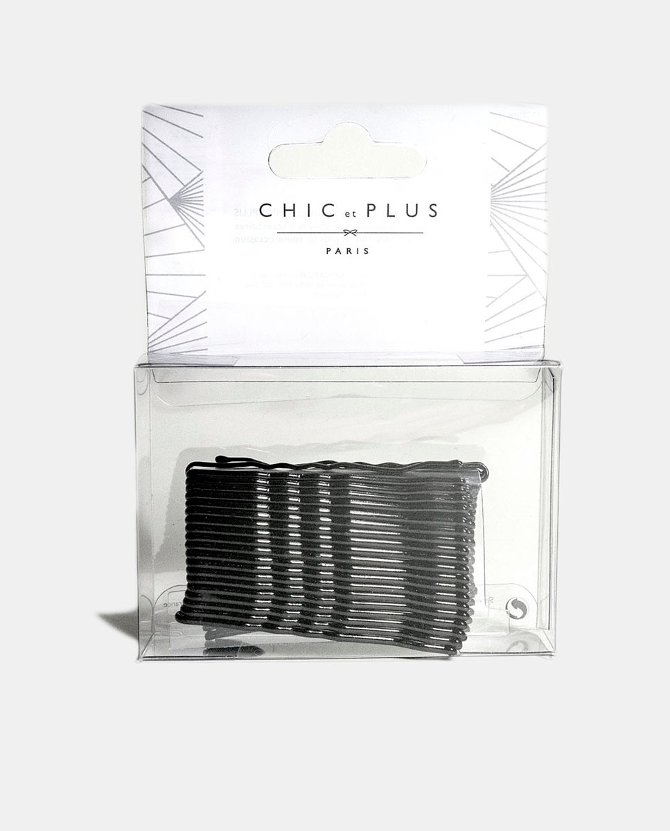 Conjunto de ganchos Chic et Plus metálicos dourados Ouro-2