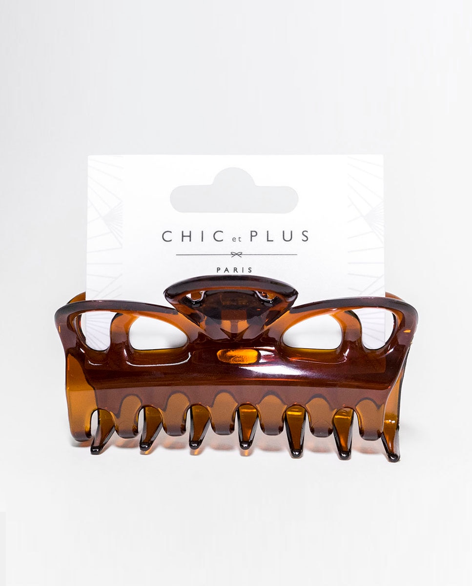 Mola grande Chic et Plus em tom carey rendilhada Castanho-2