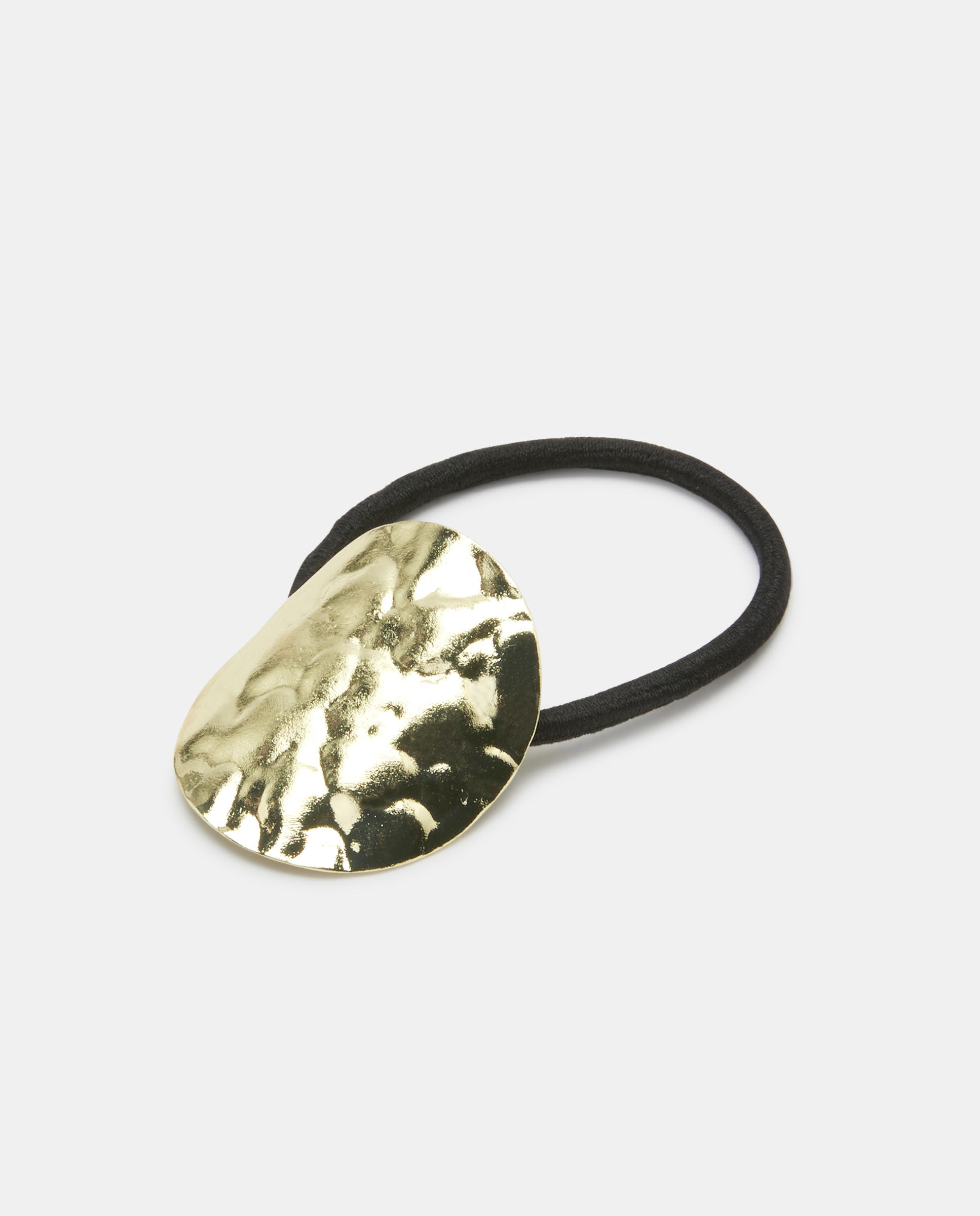 Imagem 0 de Elástico preto com aplique dourado