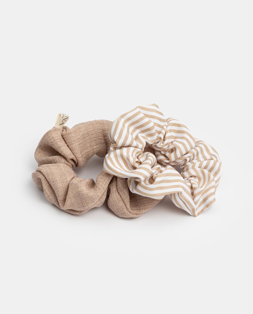 Imagem 0 de Pack de Elásticos Scrunchie Liso+Riscas