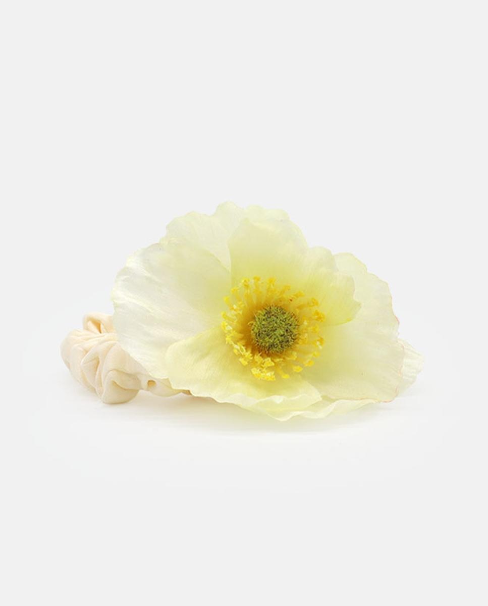 Imagem 0 de Elástico com Flor - Branco