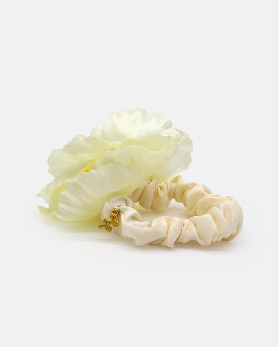 Elástico com Flor - Branco Branco-3