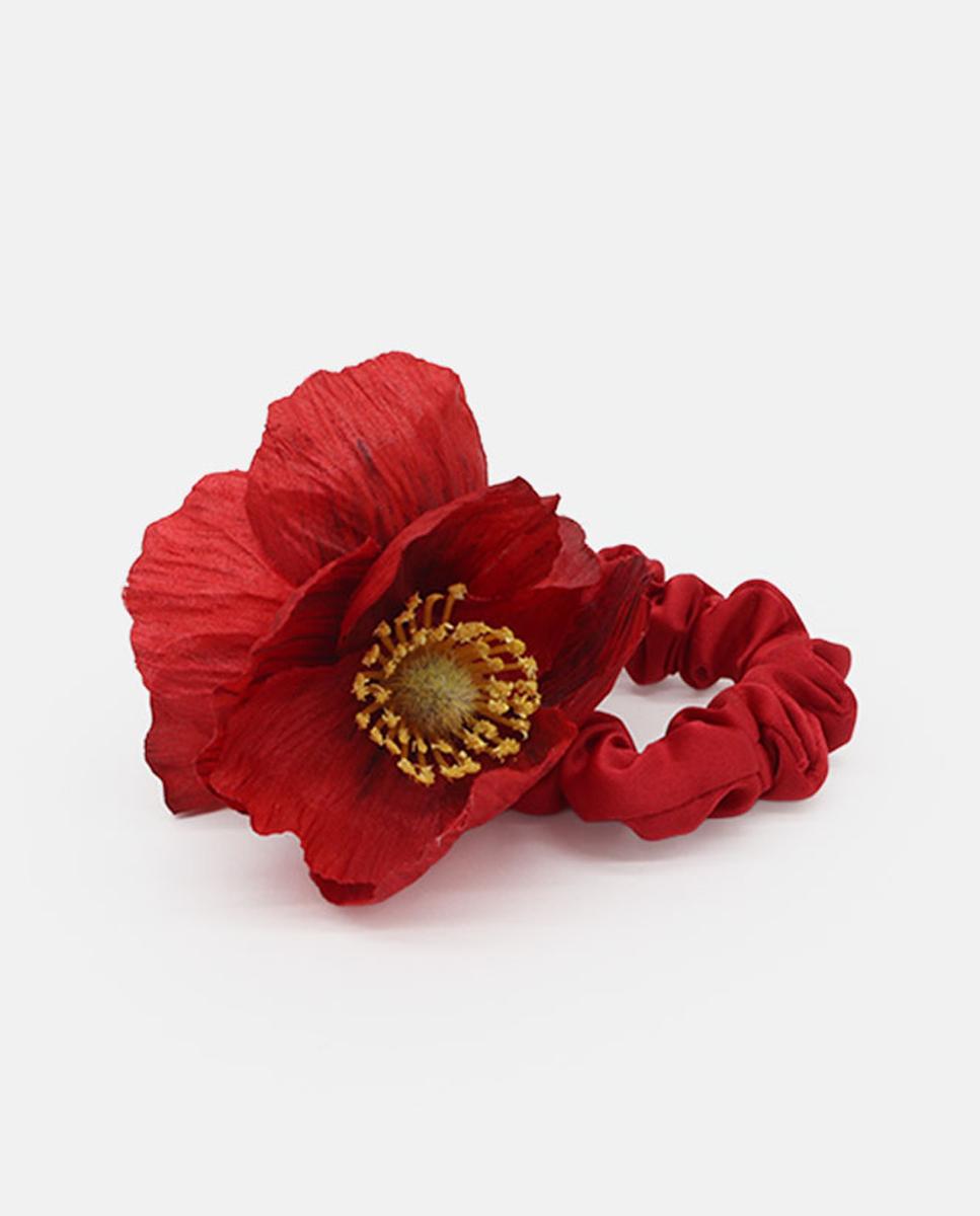 Imagem 0 de Elástico com Flor - Vermelho