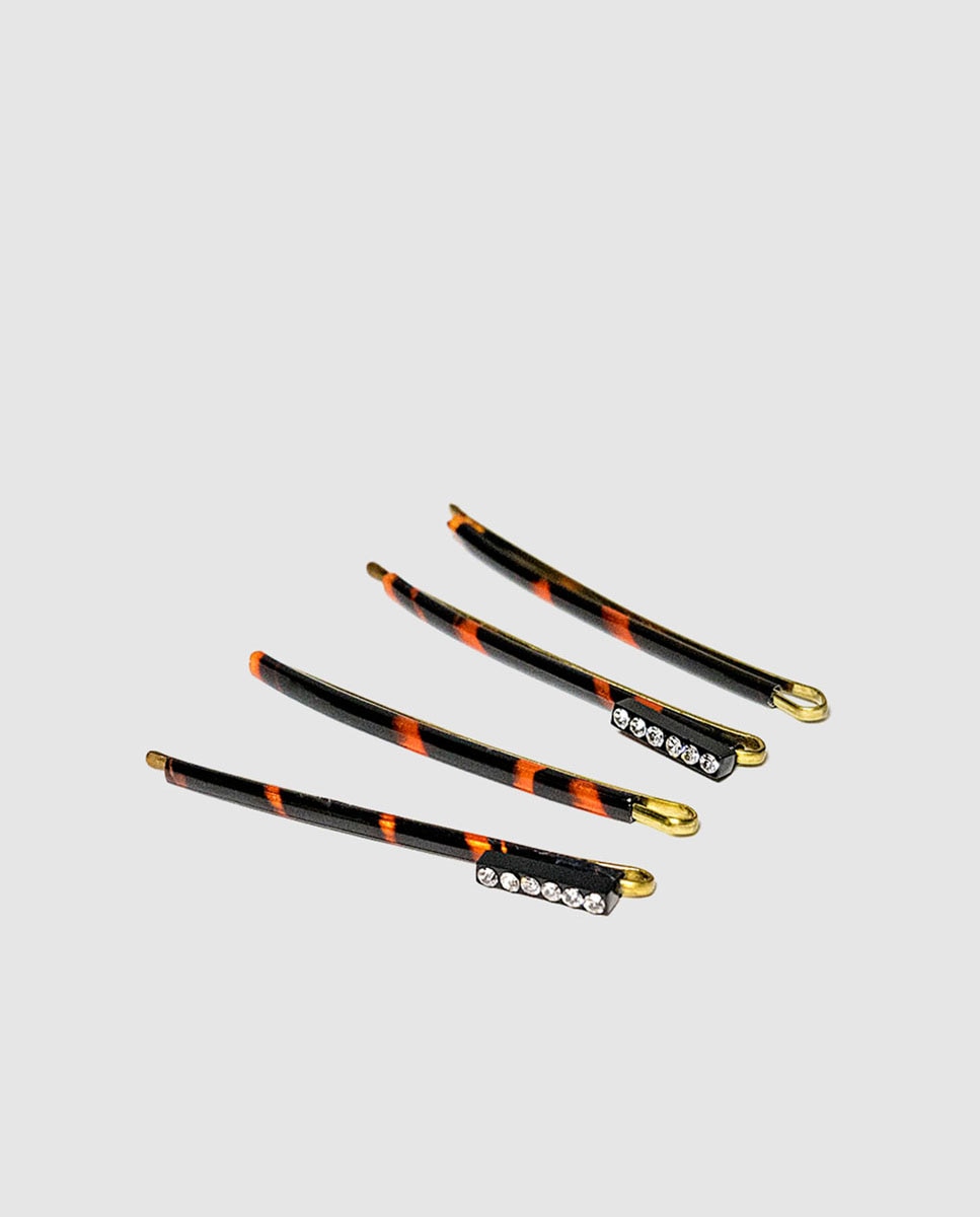 Imagem 0 de Conjunto de ganchos de cabelo com pedraria
