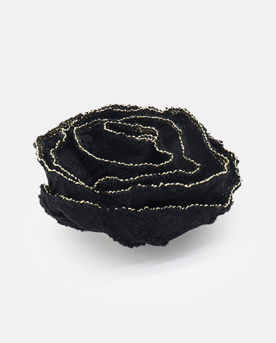 Clip de Flor Multiposições Preto-2