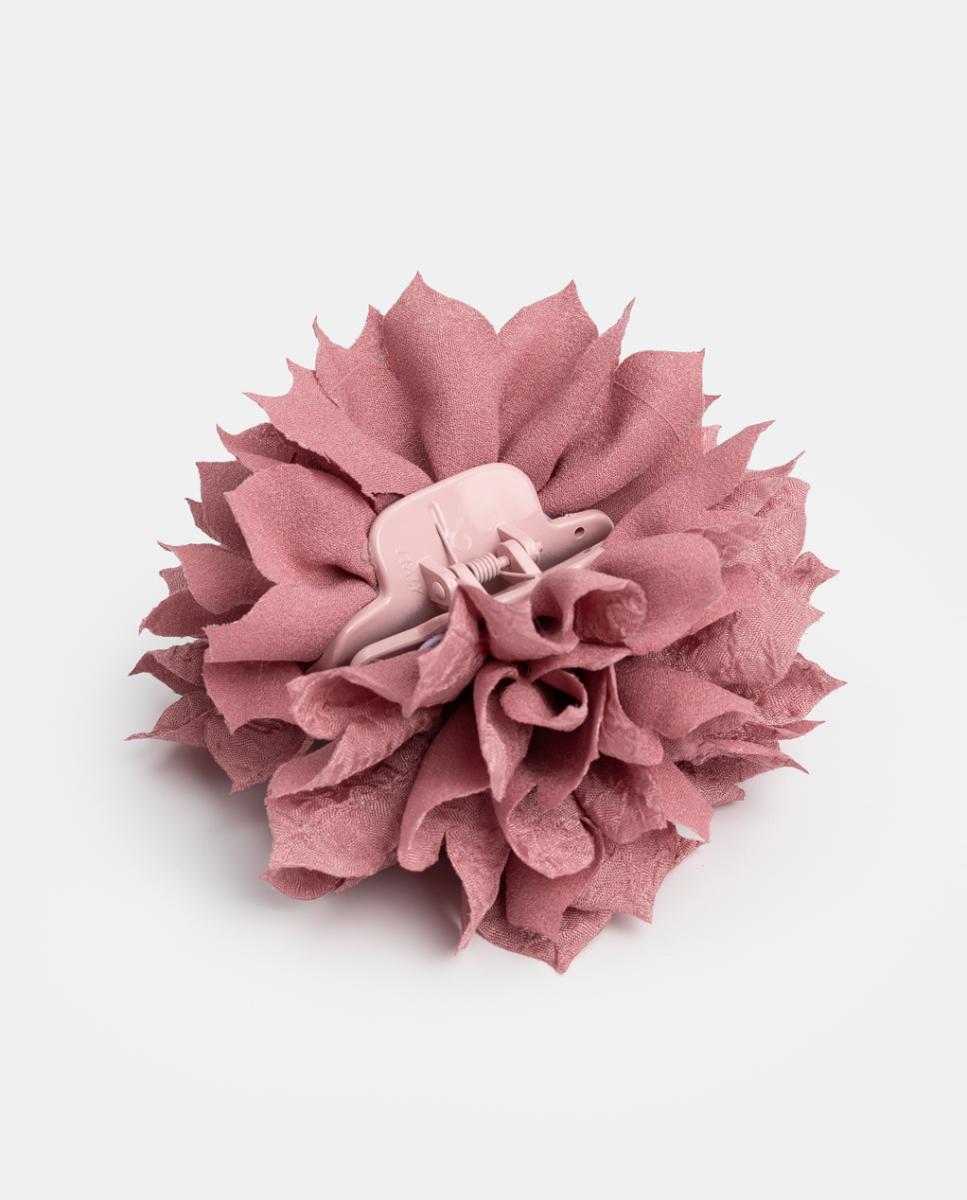Imagem 0 de Mola com Flor Grande com Pontas de Tecido Texturado