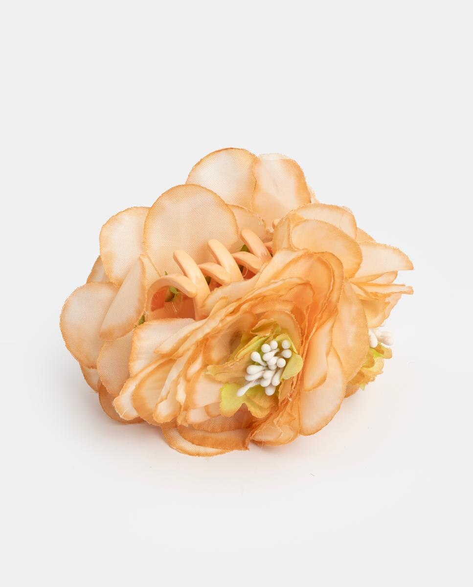 Mola com Flores Tecidas em Degradê com Pistilos Laranja-2