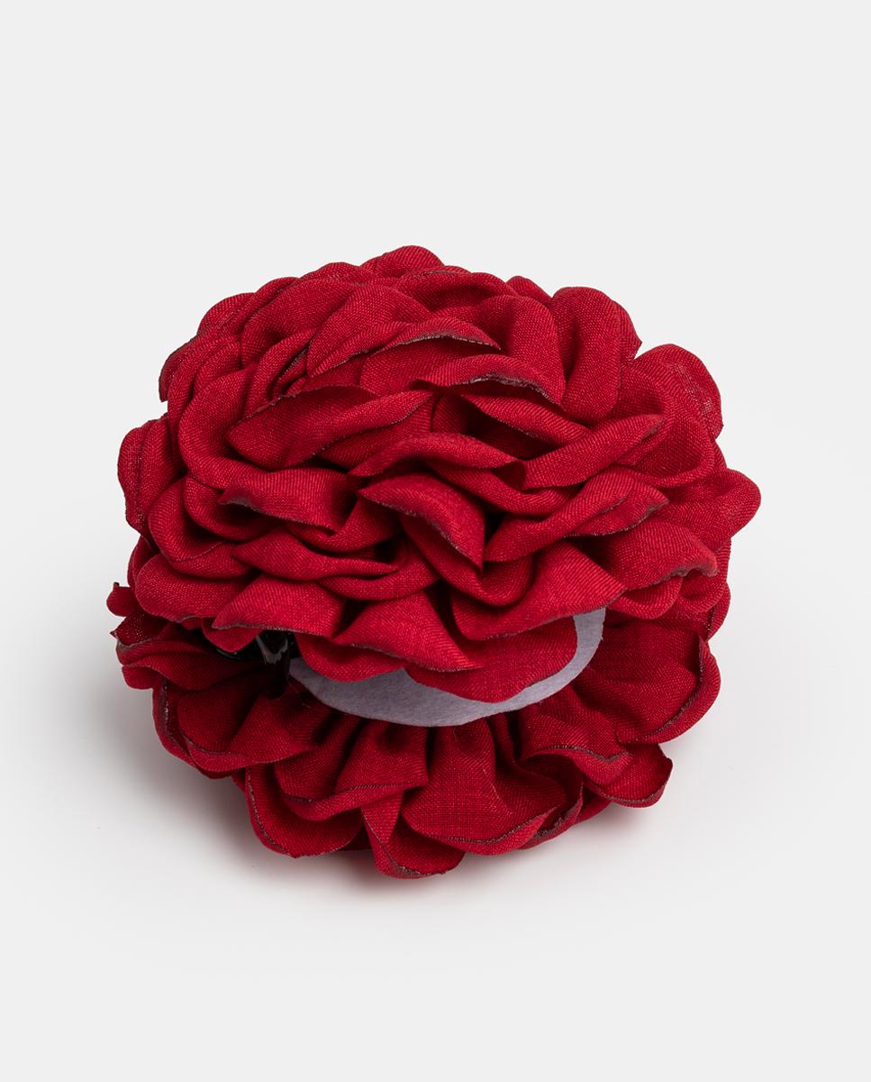 Imagem 0 de Mola com Flor de Linho Redonda Muito Grande