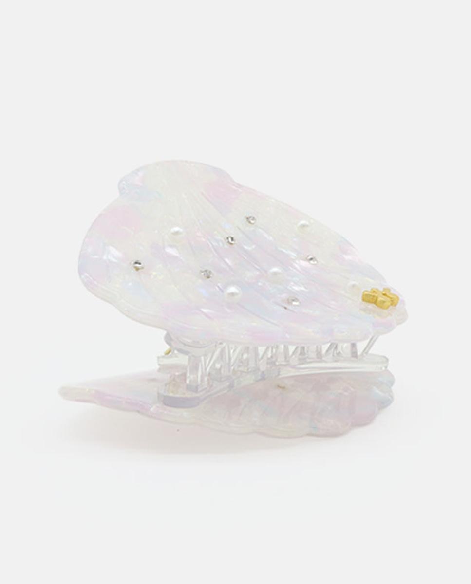 Mola de Concha com Pérolas - Branco Branco-3