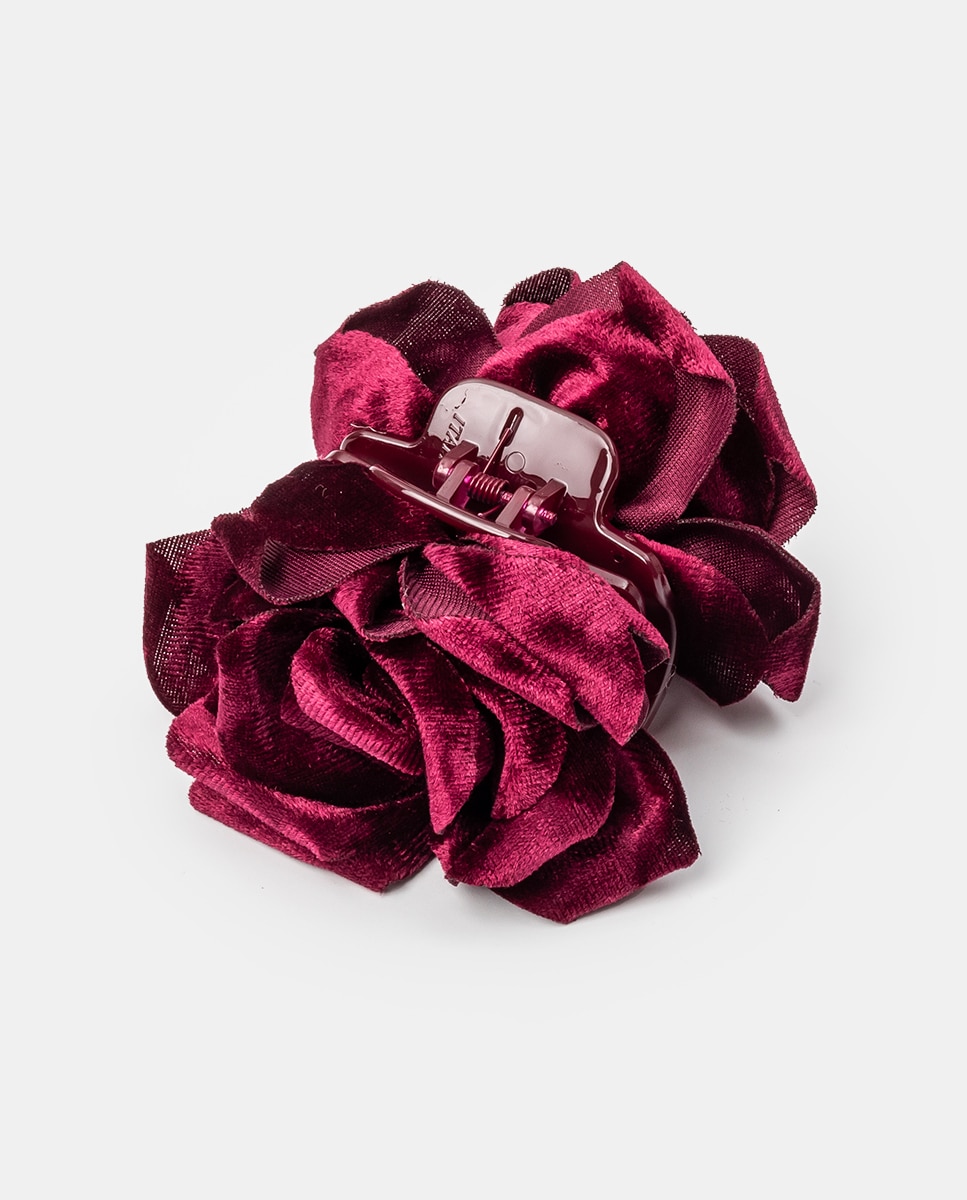 Imagen 0 de Pinza  Rosa tercipelo Granate