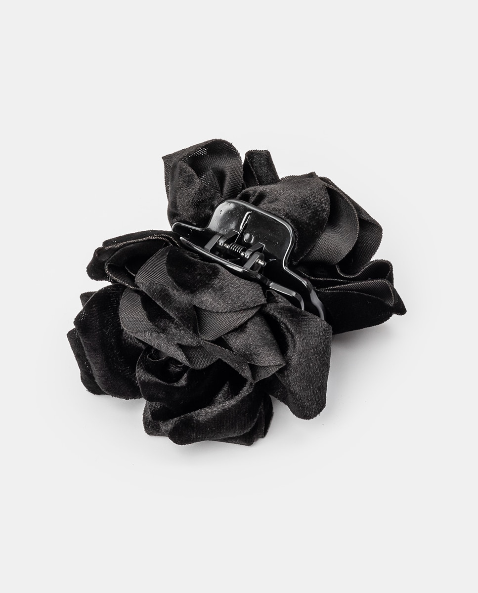 Pinza Rosa tercipelo - Siena - Negro Negro-1