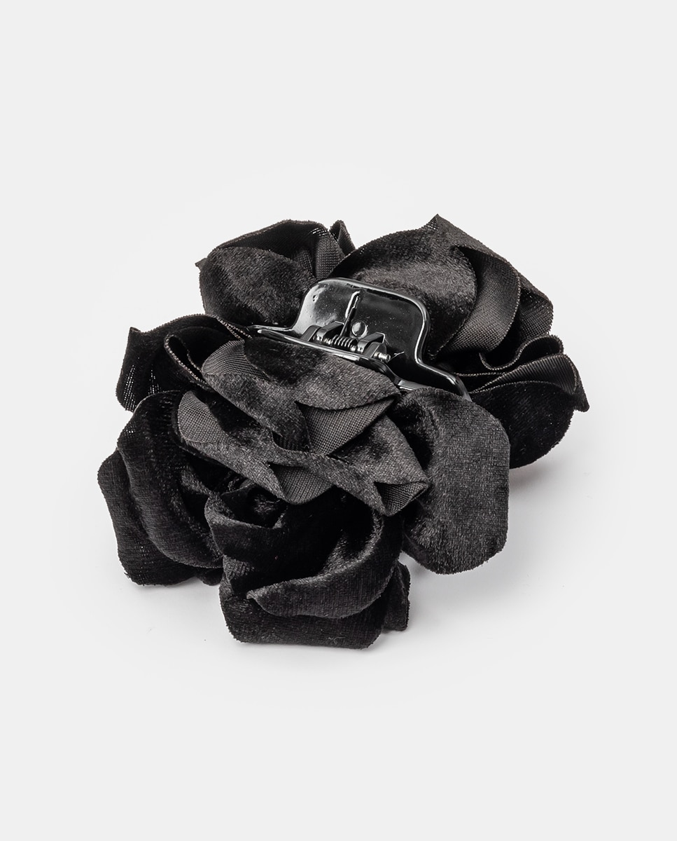 Pinza Rosa tercipelo - Siena - Negro Negro-2
