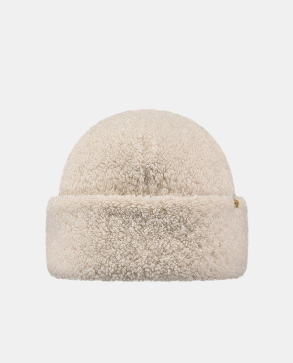 Gorro de Pelo de Borrego - Castanho Branco-1